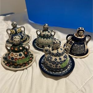 Set of 5 Mini Cheese Ladies